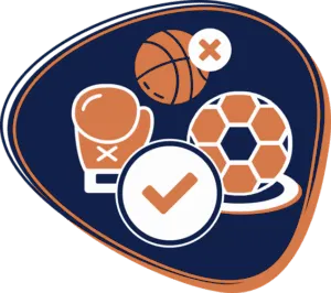Sports betting choose illustration